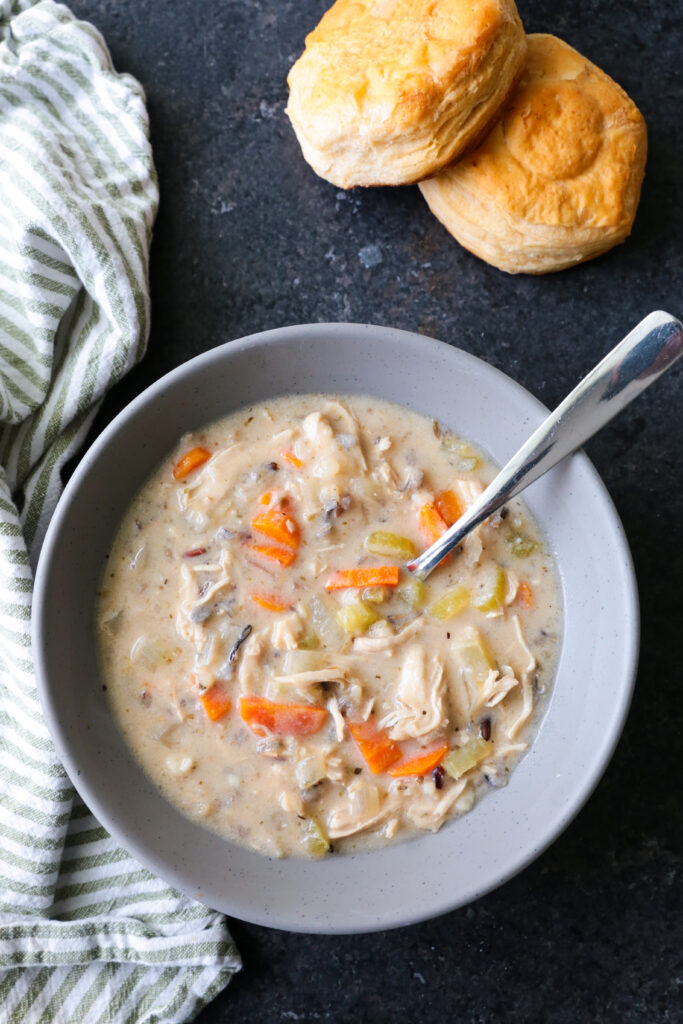 Slow Cooker Chicken and Wild Rice Soup