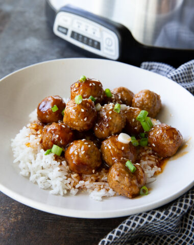 Slow cooker honey garlic meatballs