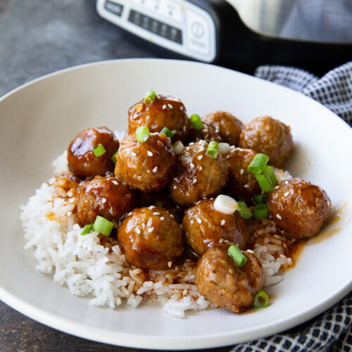 Slow cooker honey garlic meatballs