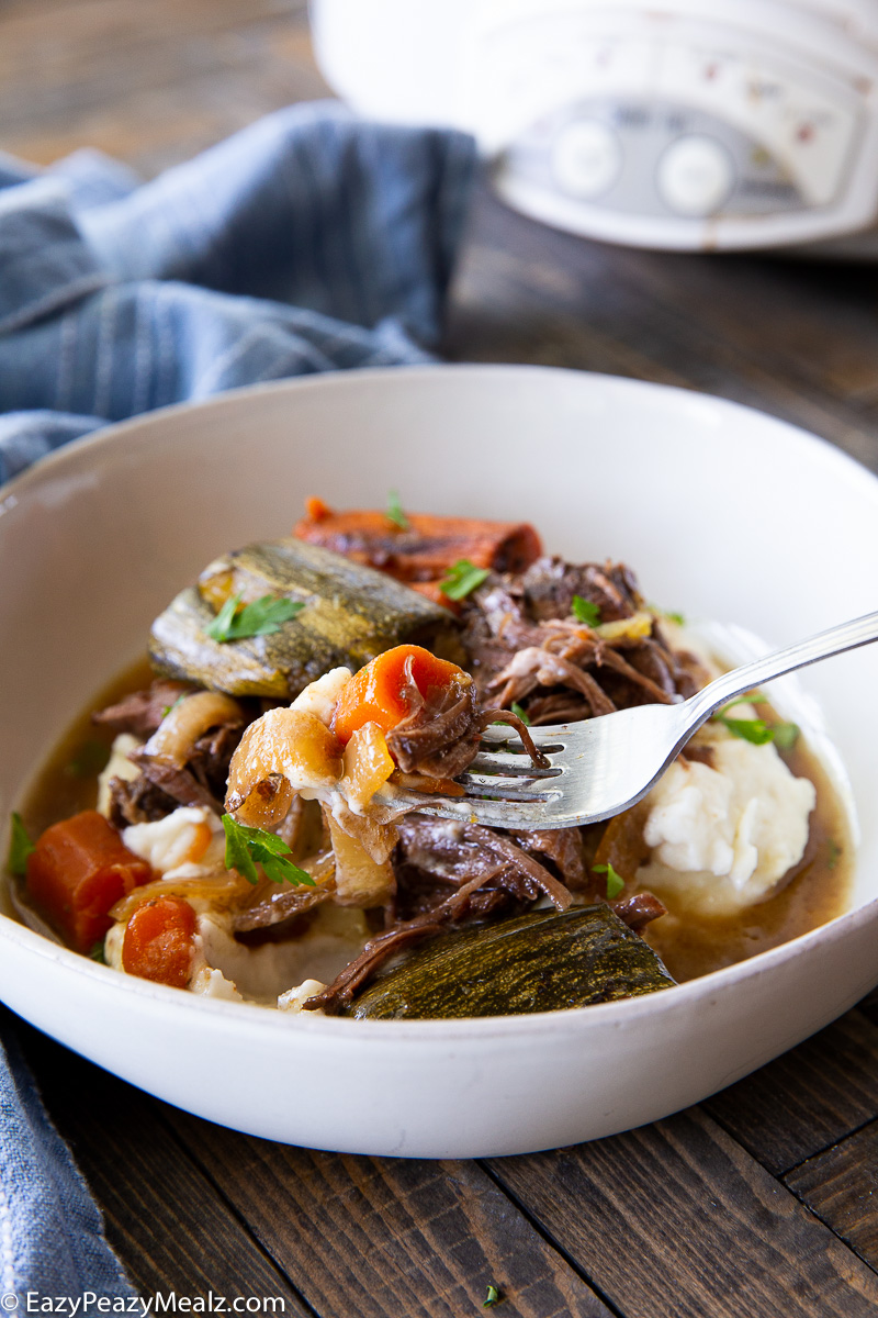A bowl of Italian pot roast