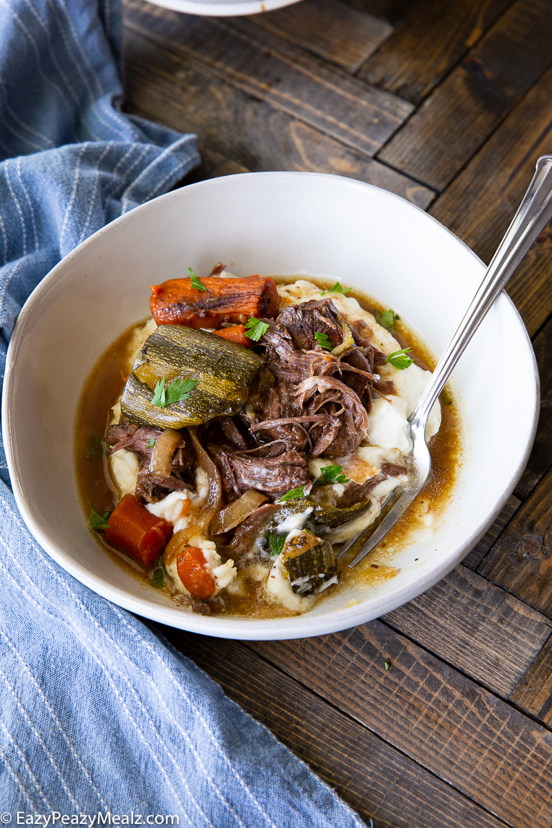 Italian pot roast made in the crock pot