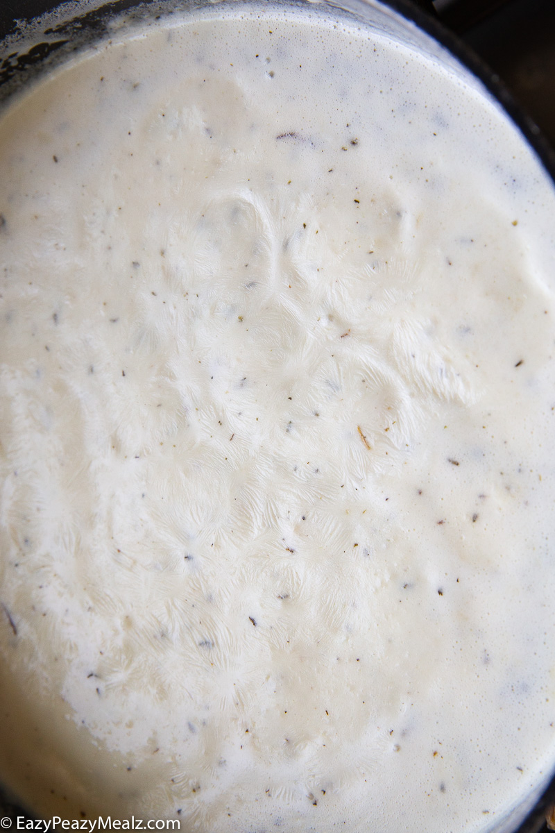 Making slow cooker scalloped potatoes